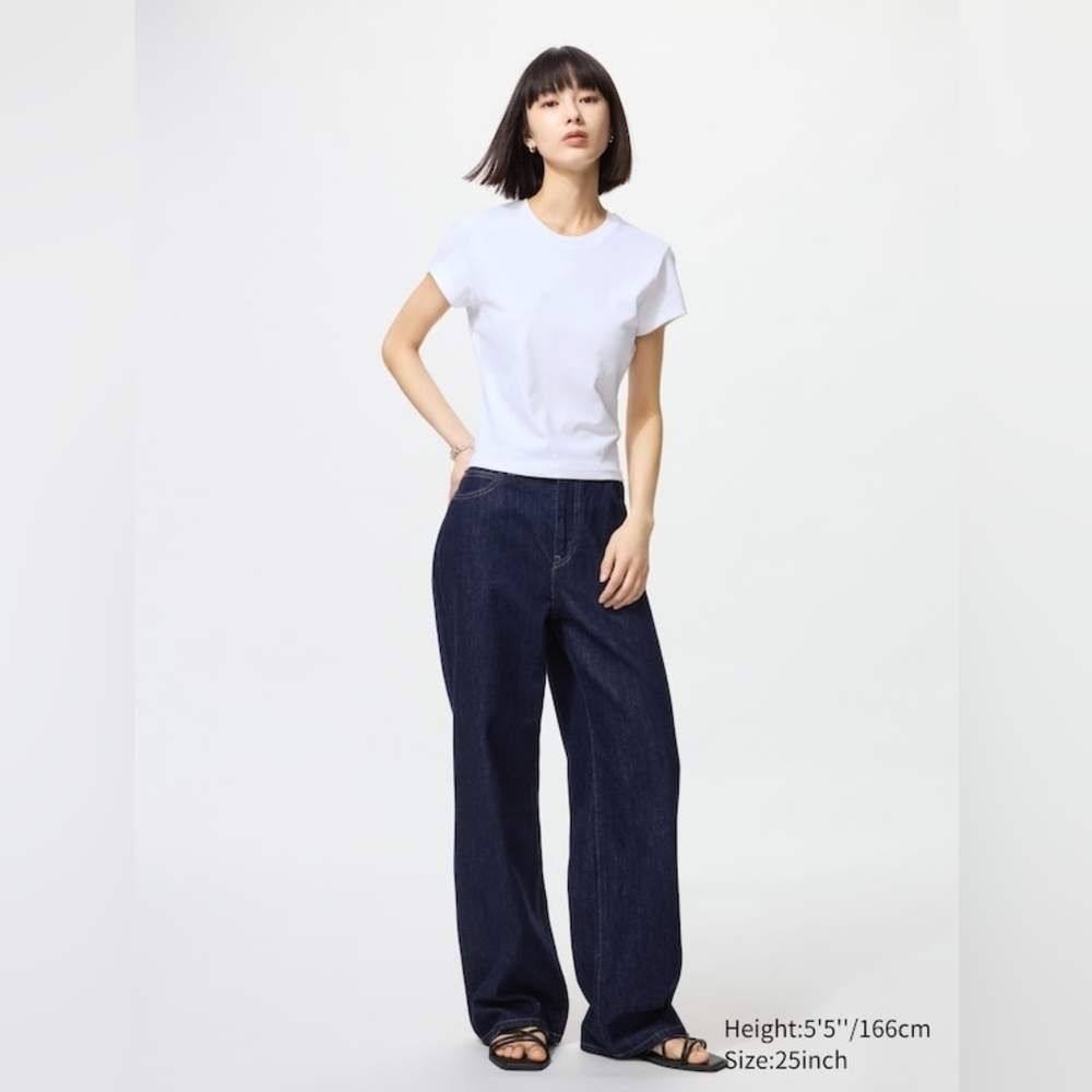 Uniqlo High Waist Straight Leg Jean